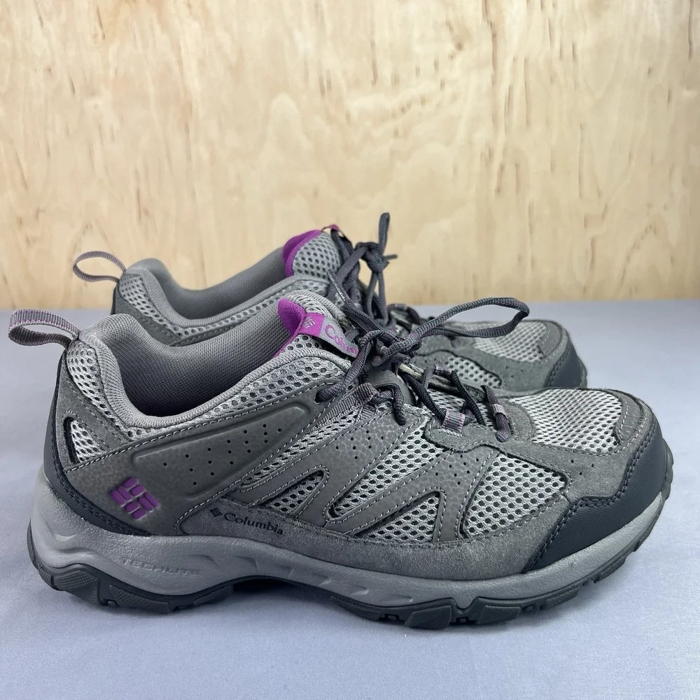 Columbia Plains Ridge Women's Size 10 Gray Trail Hiking Shoes Outdoor